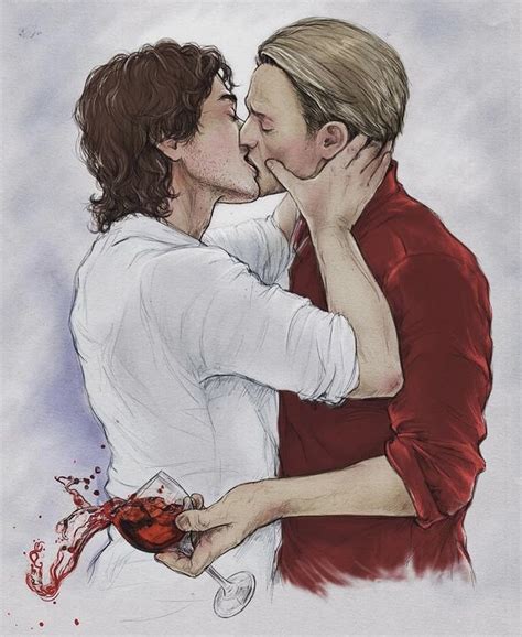 Hannigram Kiss By Tobias Slash Art On Twitter In 2022 Hannibal Hannigram Hannibal Lecter