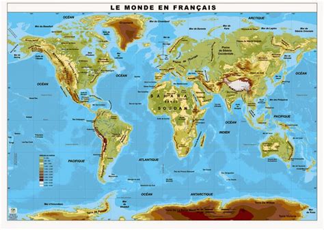 Mapa F Sico Del Mundo