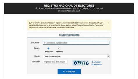 La cámara nacional electoral informó que a partir de hoy viernes 7 de mayo se puede cosultar el padrón electoral para las elecciones legislativas 2021. Ya se puede consultar el padrón electoral provisorio para las elecciones 2021 - Que te Pasa tdf