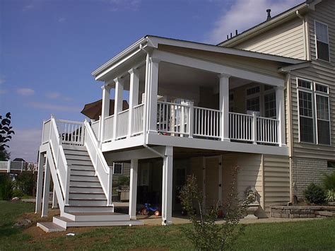 ↑ planning on building a diy 10x8 shed (costco lifetime shed) with deck the old deck i replaced used 4x4 pt posts set in a rough poured concrete foundation around the base of each post. Shed style roof over deck | Cedarbrook Outdoor Design ...