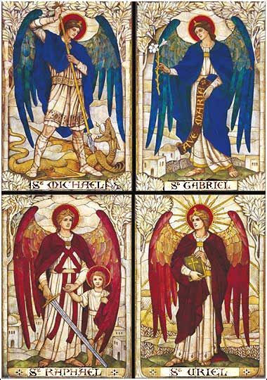 The Four Archangels Michael Gabriel Uriel And Raphael Clockwise