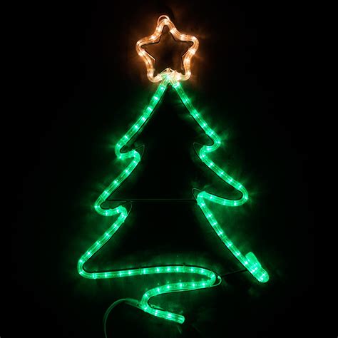 Led Green Christmas Tree With Gold Star