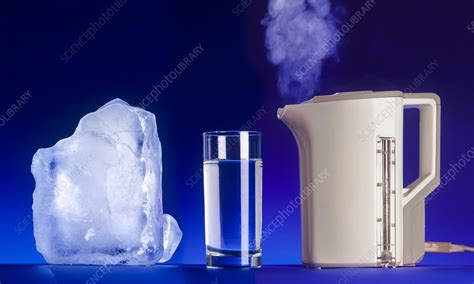States Of Water Solid Liquid And Gas Stock Image C0291079