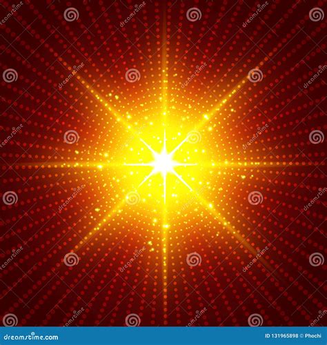 Abstract Technology Futuristic Red Neon Radial Light Burst Effect On