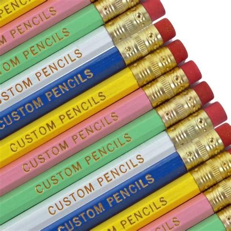Personalized Pencil Set Custom Pencils Engraved Pencil Foil Etsy