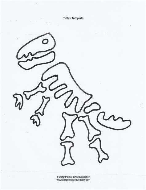 Fossil Worksheet For Kids Dinosaur Templates Parent Child Education