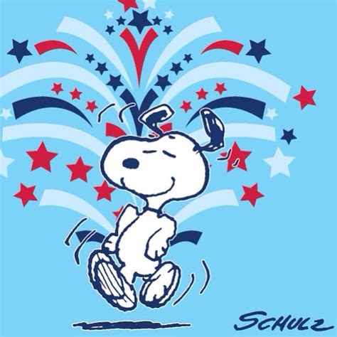 Happy 4th Of July With Images Snoopy Love Snoopy And Woodstock