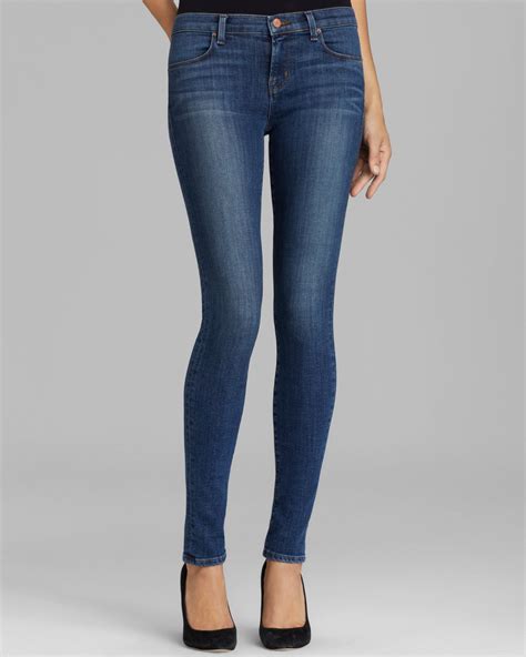 J Brand Jeans 620 Mid Rise Super Skinny In Refuge In Blue Refuge Lyst