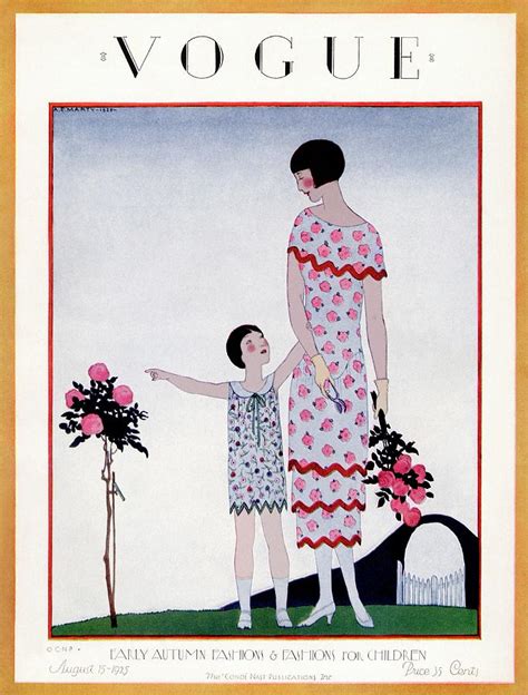 A Vintage Vogue Magazine Cover Of A Child Photograph By