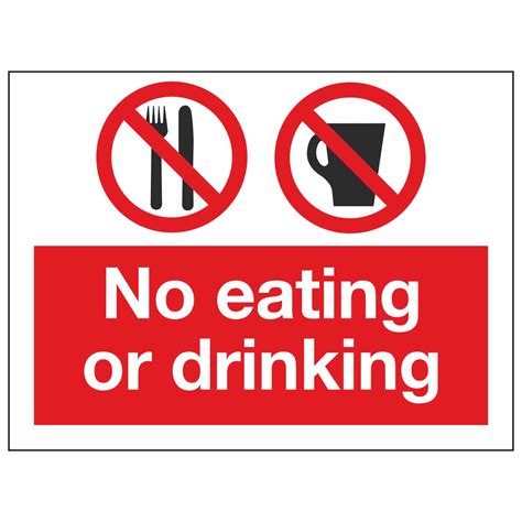 No Eating Or Drinking Linden Signs And Print