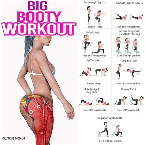 Great Booty Workout Routine Booty Workout Bigger Booty Workout Glutes Workout