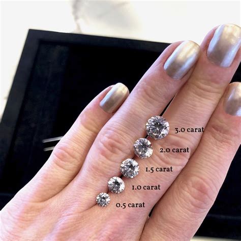 Diamond Carat Sizes Engagement Rings Engagement Trendy Engagement Rings
