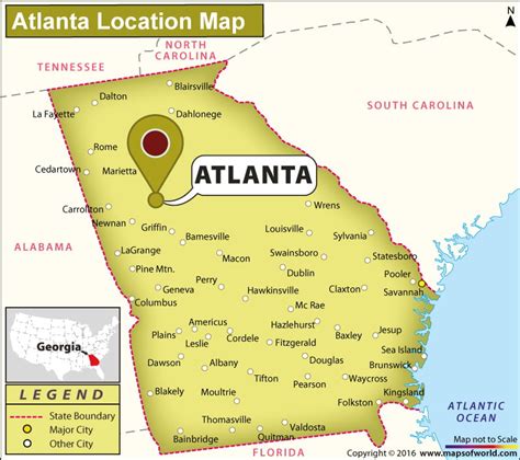 Atlanta County Map