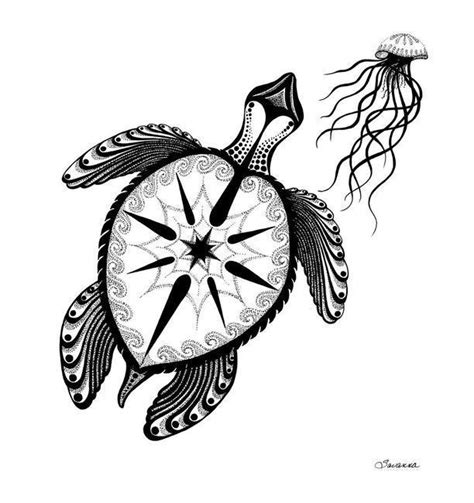 The updated handout includes drawing guides for sea turtles and fish. Turtle Shell Drawing - ClipArt Best