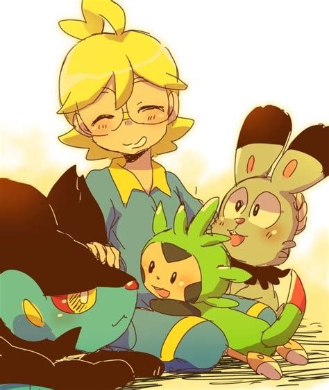 Clemont And His Pokémon Pokemon Kalos Pokemon Pokemon People