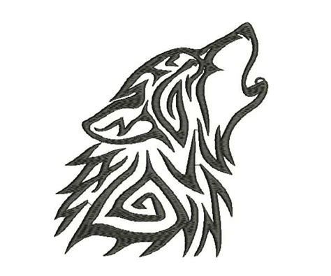 Celtic Wolf Machine Embroidery Designwolf Embroidery Design Etsy Hong
