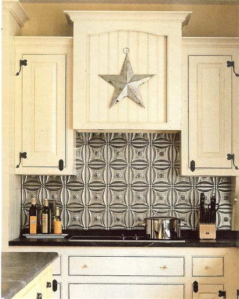 Tin ceiling tiles are a simple way to make a big impact and affordable way to transform any home our entire kitchen was designed around two panels accented with tin ceiling tiles that would be. The Steampunk Home: Tin BackSplashes