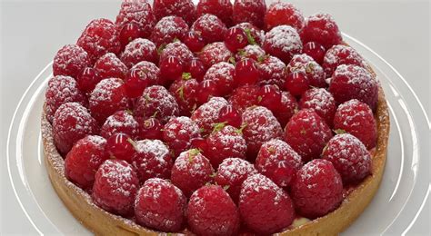 recette d été tarte aux framboises