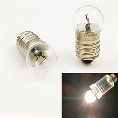 Miniature Screw Base Light Bulb E10 6v05a 3w Lamp Flashlight Torch