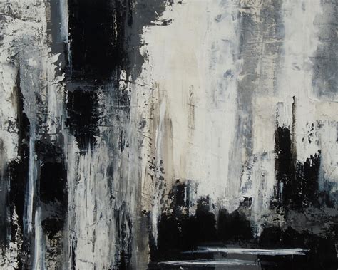 Abstract Black And White Painting Holoce Painting By Holly Anderson