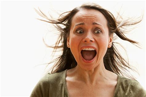 Woman Screaming In Fear Stock Photos Pictures And Royalty Free Images