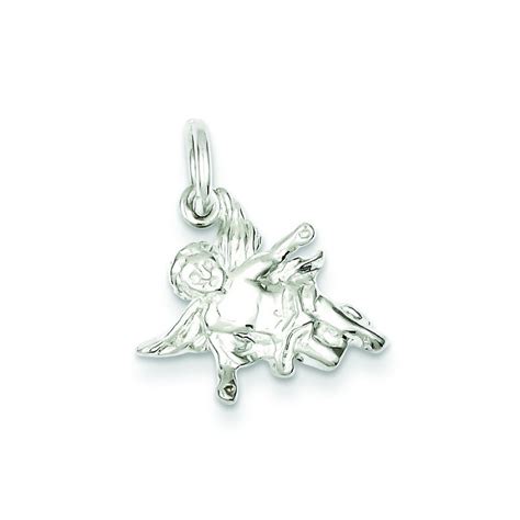 Sterling Silver Angel Charm Jewelry Making Charms Jewelry