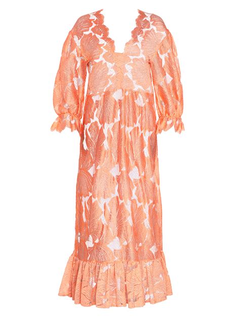 Shell Tulle Dress Nude With Long Sleeves Lisa The Label