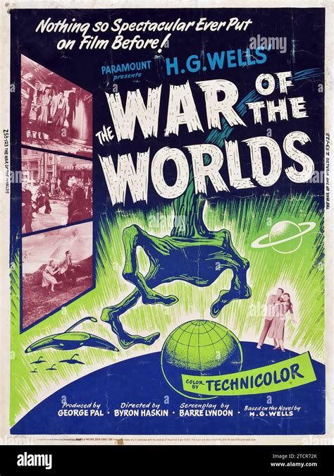 The War Of The Worlds Paramount 1953 1950s Vintage Film Poster