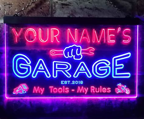 Neon Garage Signs