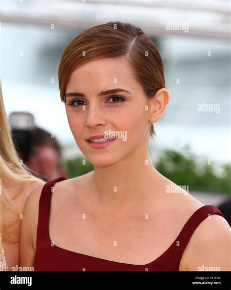 Emma Watson Vu Au Festival Du Film De Cannes En France Banque De