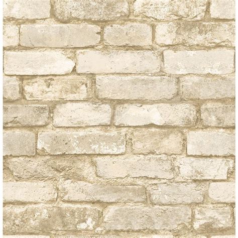 Chesapeake Oxford White Brick Texture Wallpaper Man20098 The Home Depot