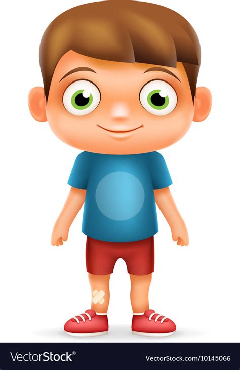 How long does it take for animating svg to start? Boy Realistic 3d Child Cartoon Character Icon Vector Image