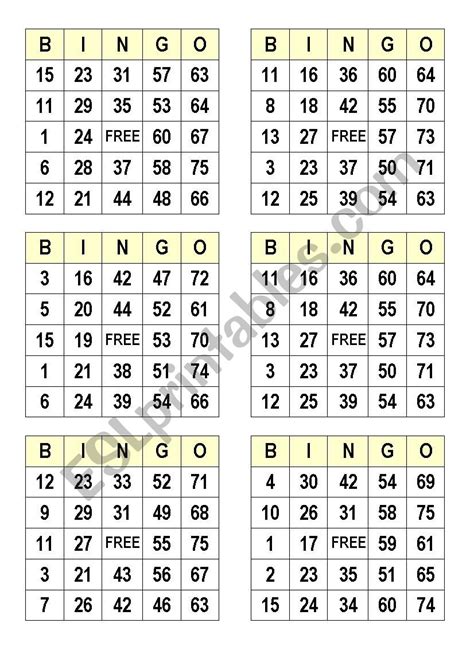 Free Printable Number Bingo Cards 1 100 Printable Bingo Cards