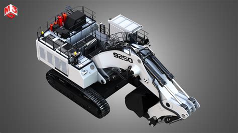 Liebherr R9250 Hydraulic Mining Excavator 3d Model Cgtrader