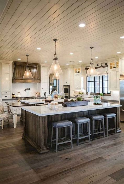 44 Great Kitchen Island With Intriguing Layouts Farmhouse Kitchen