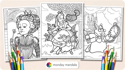 26 Alice In Wonderland Coloring Pages (Free PDF Printables)