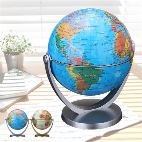 360 Dregee Rotating Globes Earth Ocean Globe World Geography Map Table