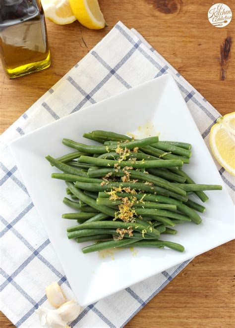 Maybe you would like to learn more about one of these? Easy Lemon Garlic Green Beans - A Kitchen Addiction