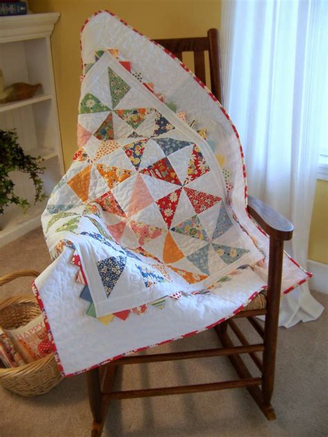 Free Tutorial Pinwheel Baby Quilt By Jodi Nelson For Moda