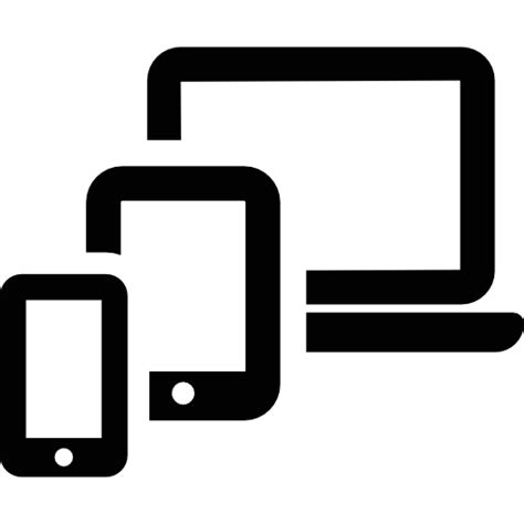 Phone Tablet And Laptop Free Icon