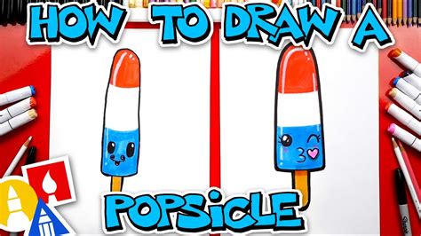 How To Draw A Rocket Popsicle Youtube