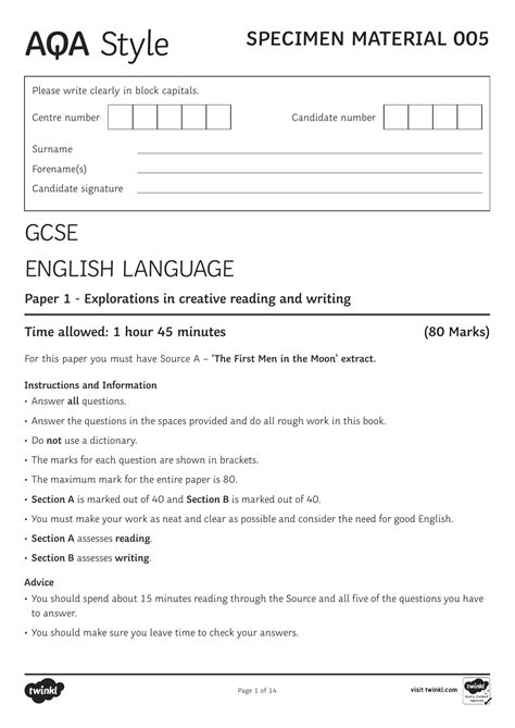 Gmat question of the day: Aqa Language Paper 1 Question 5 Answers / English Language ...