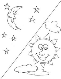 Sun and Moon coloring pages!!
