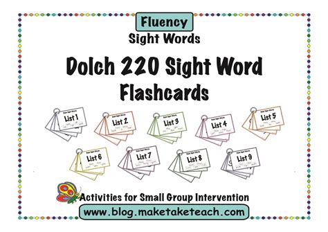 Dolch 220 Sight Word Assessment Teaching And Teaching Resources P