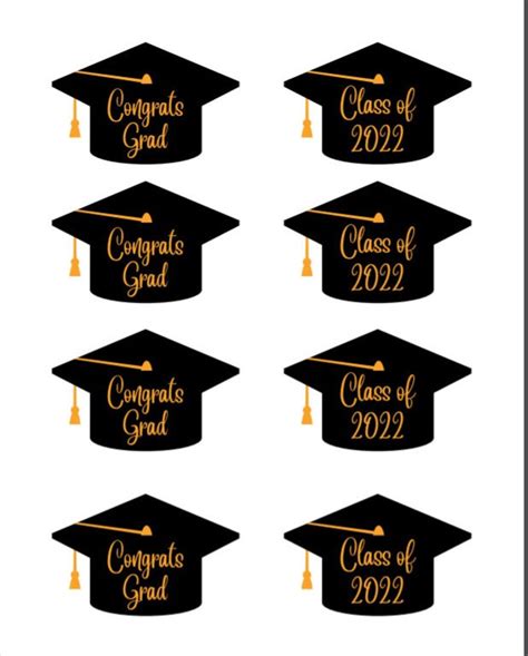 Graduation Cupcake Toppers Etsy