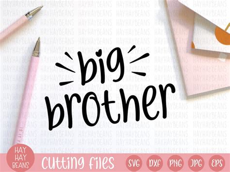 Big Brother Svg Big Bro Svg Cricut Cut Files Silhouette Etsy