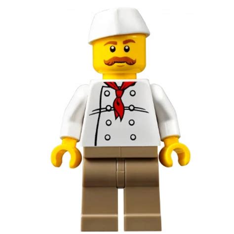 Lego Cty0655 Minifig City Cook Chef Hot Dog Vendor