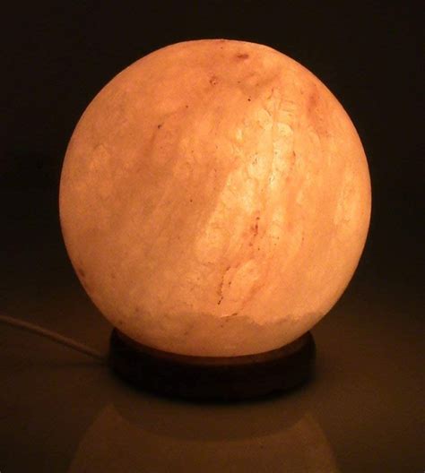 sfera lampada di sale rosa del himalaya a sfera palla di fuoco cristallo originale garanzia