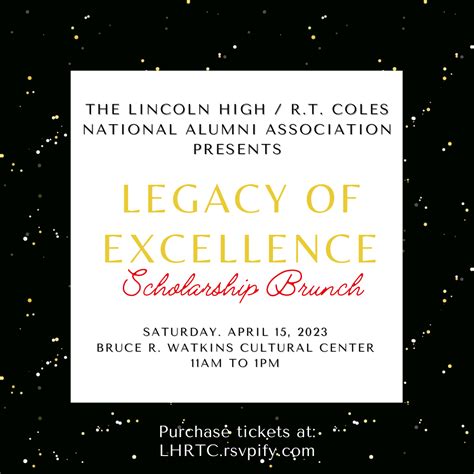The Lhrtc Scholarship Brunch Is Returning — Lincoln High Rt Coles