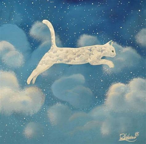 Cloud Cat Cat And Cloud Cats Illustration Cat Art Illustration